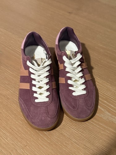 Gola Windsor Sneakers In Wine Terracotta And Gum Colored Suede NWOT Free People