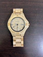 Mens Natural Wood Watch Wooden Watch for Men Father Gift - 7" - WORKS