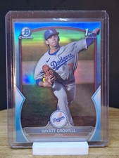 2023 Bowman Draft - Chrome Wyatt Crowell #BDC-63 Sky Blue Refractor (RC)