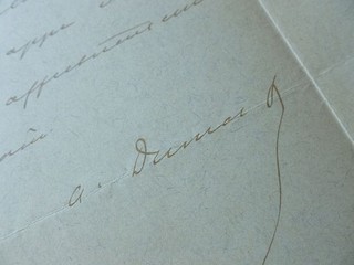 Alexandre DUMAS fils (1824 1895) Romancier DAME aux CAMELIAS ... Autograph