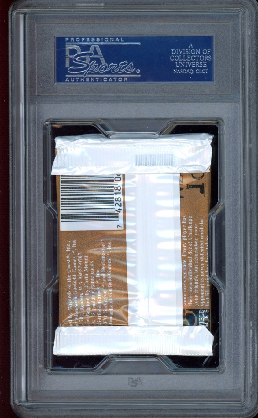 FACTORY SEALED PSA 9 Unlimited MTG/Magic Booster Pack ~ Black Lotus/Mox/Time? view 2