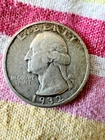 1932-S First Year Washington Quarter 25c  San Francisco Low Mint Numbers 90% AU
