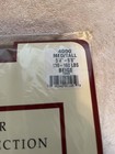 Lot of 3 vintage pantyhose (beige, black & white w/80’s romantic floral design) — photo 3