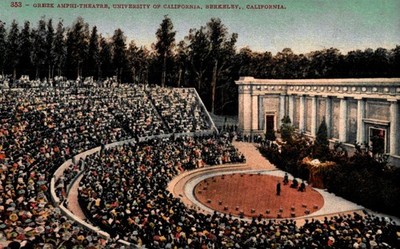 Greek Amphi-Theater, University Of California, Berkeley, Ca., Vintage Postcard
