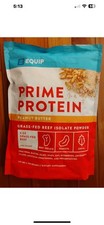 OPEN Equip Prime Protein Peanut Butter Grass-Fed Beef Isolate 30 Serving,8/26