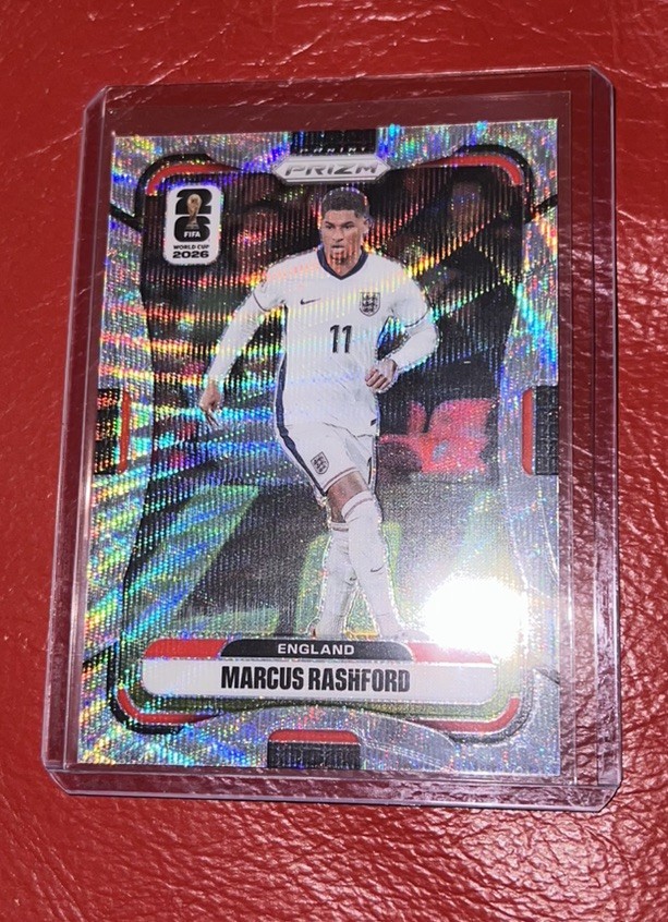 2026 Prizm FIFA World Cup World Cup Wave Prizm #101 Marcus Rashford, England view 4