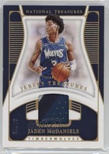 2021-22 Panini National Treasures Jersey Prime /25 Jaden McDaniels #JT-JMD s3g
