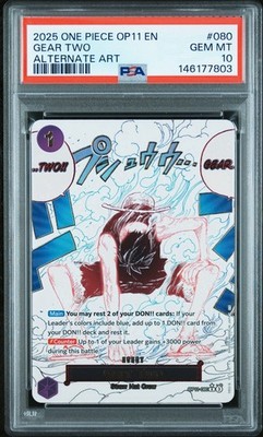 Gear Two (Alternate Art) OP11-080 A Fist of Divine Speed Foil for