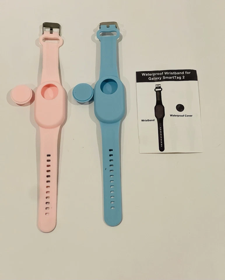 ¡Nuevo! Juego de (2) Pulsera Pulsera Etiqueta Inteligente Disney Frozen Elsa & Anna Silicona Foto 2 de 3