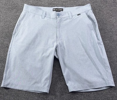 Travis Matthew Golf Shorts 33 Blue 10 Inseam Performance EUC
