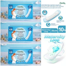 3x NAPKINS SANITARY LOOPED POSTPARTUM PATIENTS AFTER SURGERY FREE BELT 30 PADS.