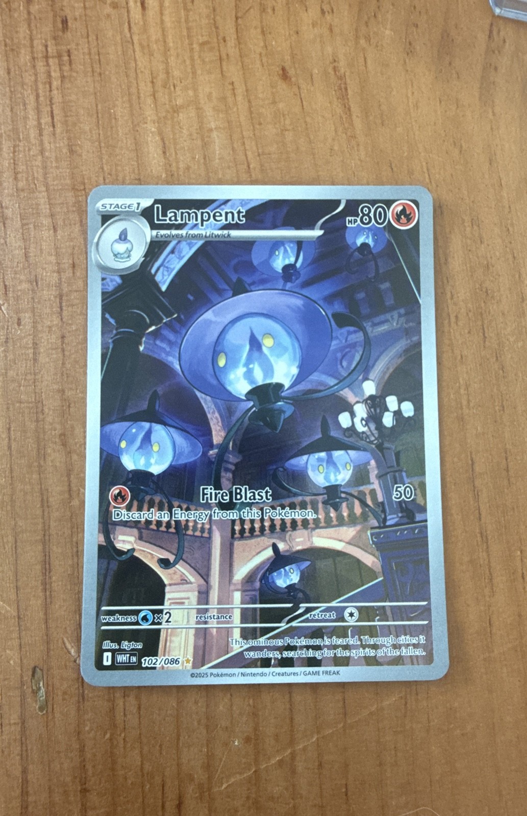 Lampent 102/086 Sv: White Flare Holo
