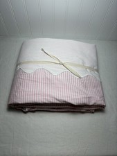 Pottery Barn Teen Bea Scallop Border Duvet Cover Twin Pink