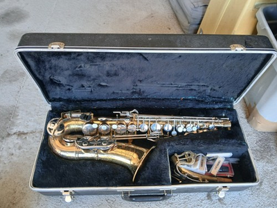 #ad Selmer Alto Saxophone Brass Lacquered w Case Mouthpiece Reeds Swab $175.50