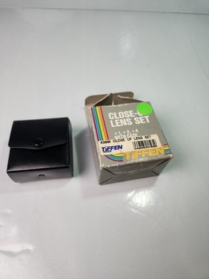 Tiffen Close-up Lens 49mm Set +1,+2,+4 With Case 