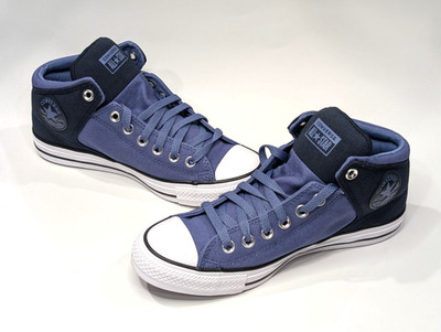 Converse CTAS High Street Indigo Storm/Blk Men's Mid Top Sneakers-Asst Sizes NWB