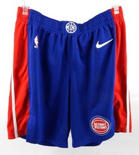 2024-25 Detroit Pistons Ron Harper Jr #13 Game Used Blue Shorts 40 806