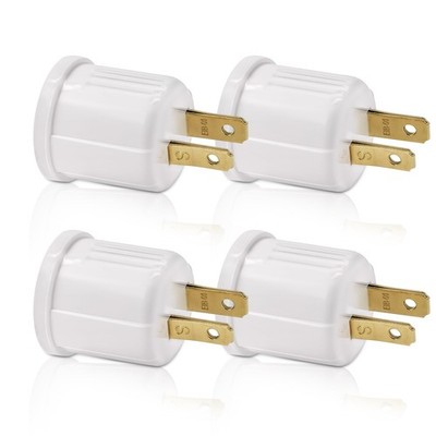 Outlet to Socket Adapter, Plug-in Light Socket, Convert Outlet to Light Bulb ...