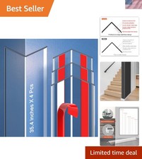 Clear Self-Adhesive Wall Corner Protectors-4 PCS of Corner Guards  Edge Prot...