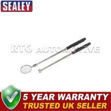 Image of Sealey Siegen Telescopic Magnetic Pick-Up Tool & Inspection Mirror Set 2pc S0940