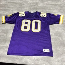 Vintage Chris Carter Minnesota Vikings Jersey Men's Large Purple Logo Athletic*