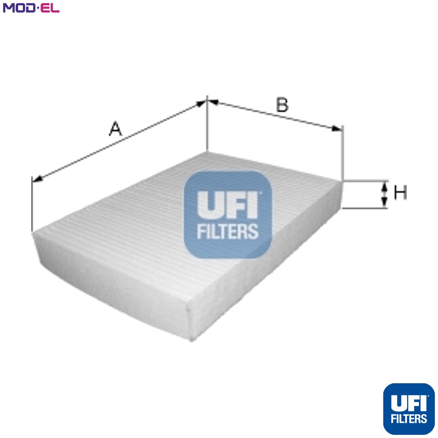Cabin filter Particulate Filter 53.325.00 UFI for JEEP DODGE - Image 3