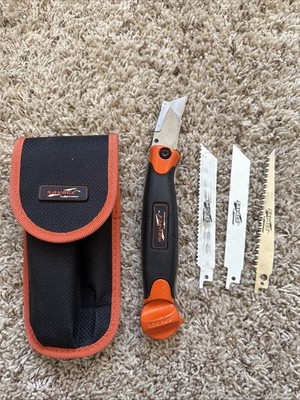 Savage by Swanson SVK666 Folding Jab Saw & Utility Knife Combo Orange & Black