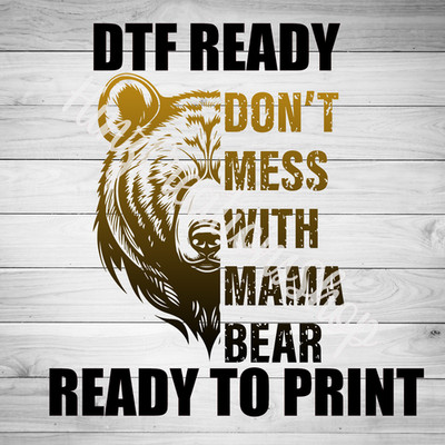 DTF Heat Transfer   Ready to Press, Full Color Design