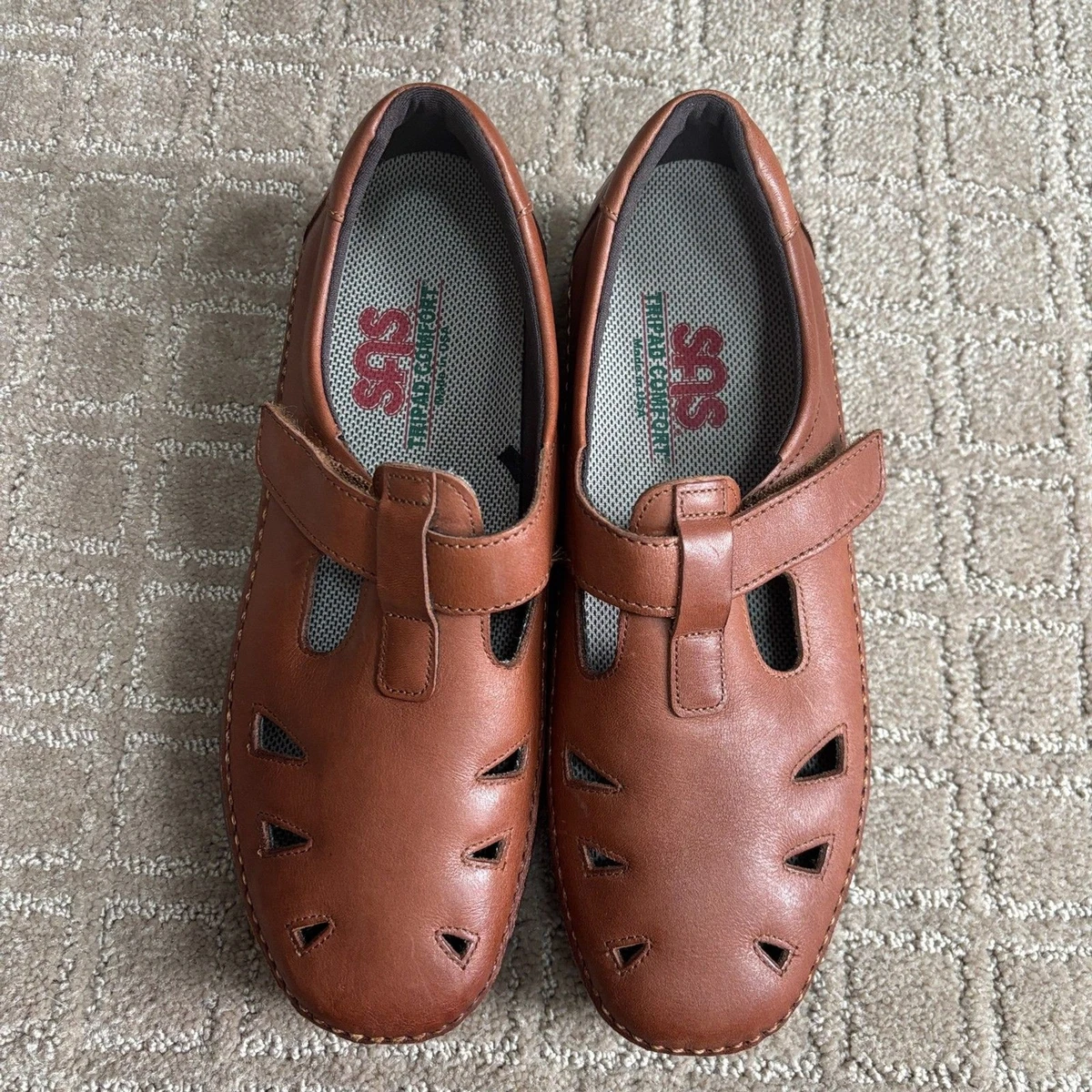 Chaussures femme SAS Tripad Comfort marron cuir nubuck Mary Jane