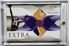 2006 Upper Deck Exquisite Collection Extra Exquisite Jerry West Quad Patch /10