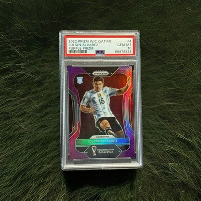 2022 Panini Prizm World Cup Argentina RC Julian Alvarez Purple