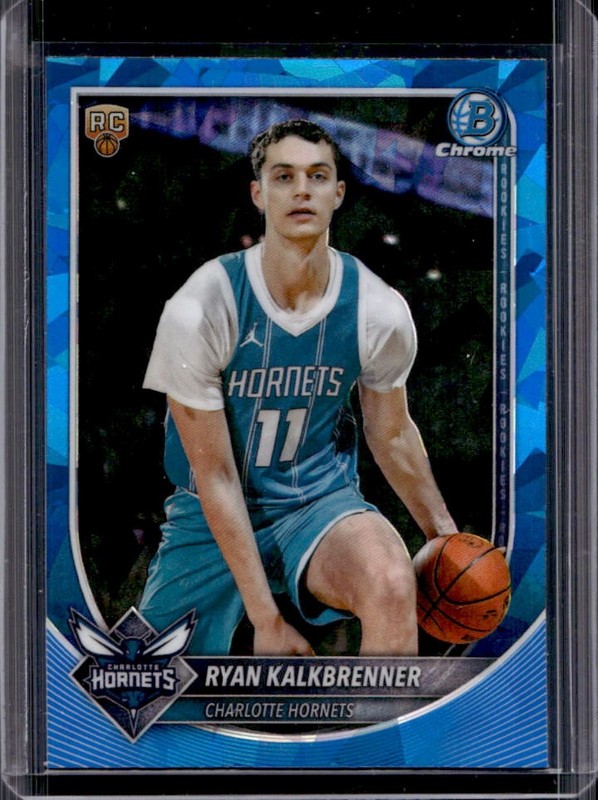2025 Bowman Sapphire Ryan Kalkbrenner Chrome RC Rookie #BCV-34 Hornets