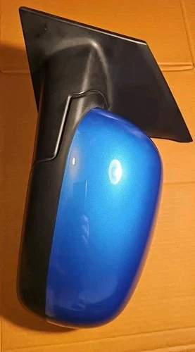 NISSAN NOTE PASSANGER SIDE  WING MIRROR 12493080 BLUE IN GOOD CONDITION 