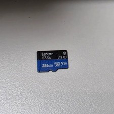 Lexar Micro SD 256GB Memory Card Class 10 UHS-I A1 V30 Model 633x