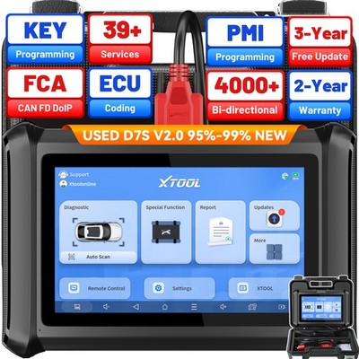 USED XTOOL D7S V2.0 Car Bidirectional Diagnostic Scanner Key Programmer AutoAuth