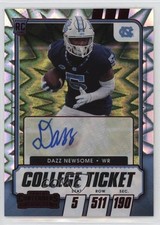 2021 Contenders Draft Picks Game Ticket Red Explosion Dazz Newsome Auto 0ud4