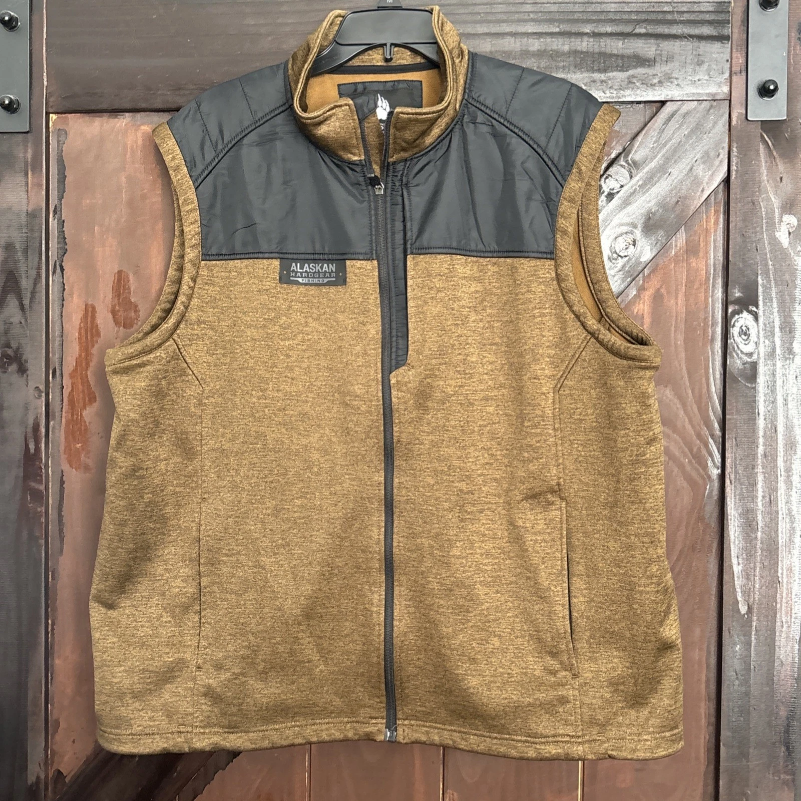 Alaskan Hardgear Duluth Vest Mens XL Brown Pockets Outdoor Hiking Camp Fishing