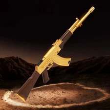 🔥 Luxury AK47 Gun Style Torch Lighter – Windproof Refillable Trendy Smoking Acc