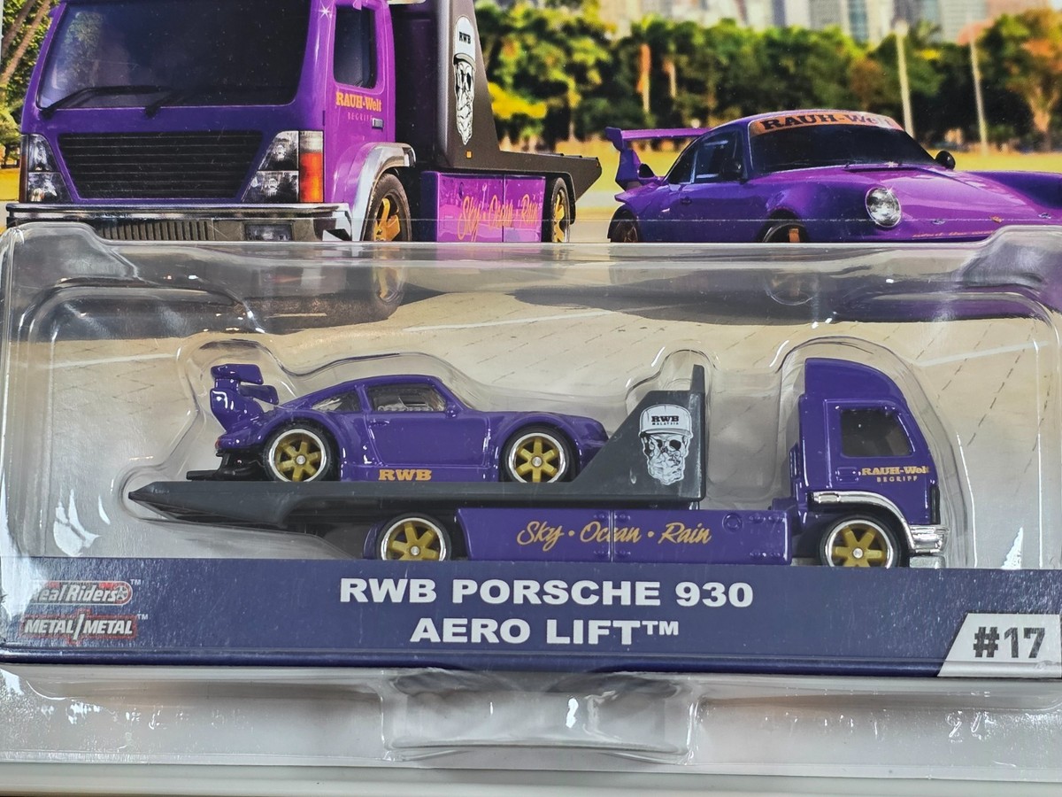 Hot Wheels Team Transport - RWB Porsche 930 w/ Aero Lift - NEW