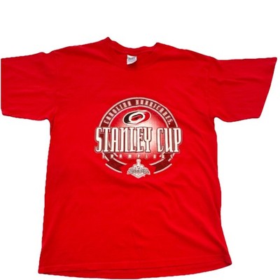 Carolina Hurricanes Stanley Cup Final 2006 Champions T-Shirt Red Size Large