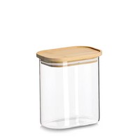 Zeller 19051 Vorratsglas 1000 Ml Borosilikatglas Mit Bambusdeckel, Ca. 12,8 X...