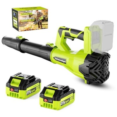 Cordless Leaf Blower with 550 CFM Airflow & 600 W Brushless Motor, Lightweight 