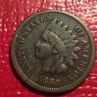 1880 INDIAN HEAD CENT  YOU GRADE FREE SHIPPING D-86 SCRATCHED