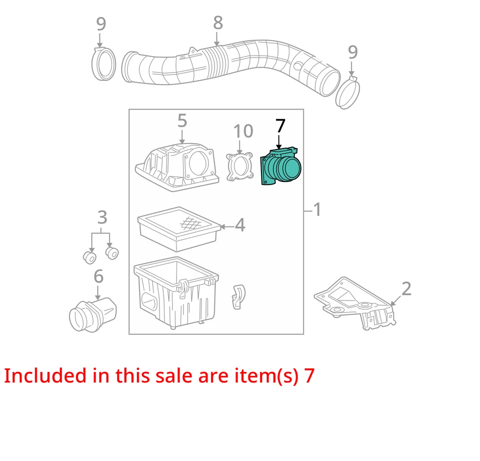 2001 Ford Ranger датчик массового расхода воздуха MAF OEM 60K миль - LKQ404701888 - Изображение 4 из 4