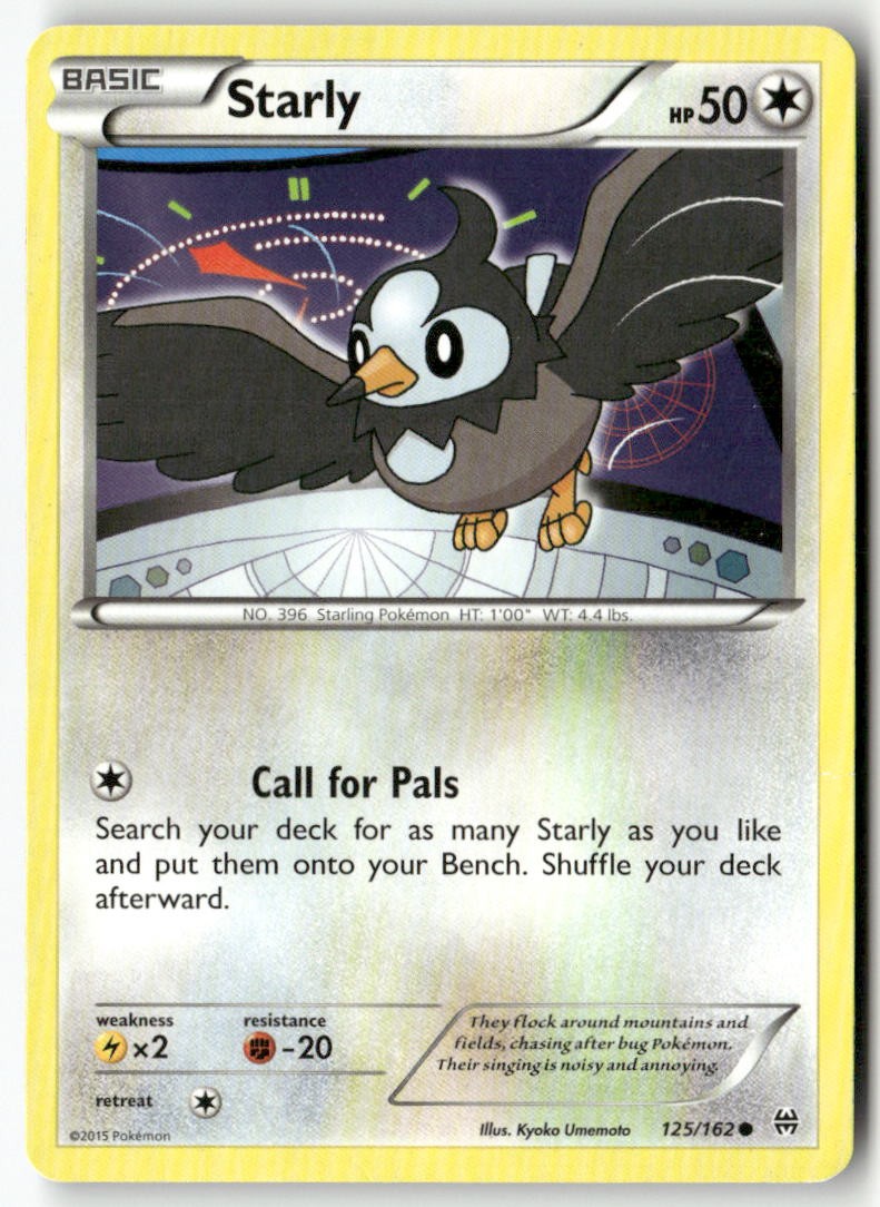Starly 125/162 Common BREAKthrough Pokemon Heavily Played