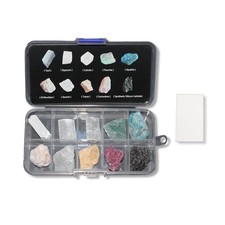 Mohs Hardness Test Kit with 10 Rocks & Porcelain Streak Plate - Complete... 