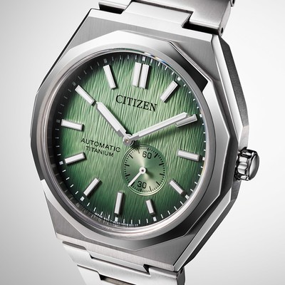 CITIZEN Zenshin 60 NK5020-58X Automatic Green Dial Super Titanium