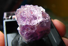 CUBIC PURPLE FLUORITE THUMBNAIL IN DISPLAY CASE JIANGSU CHINA #316 — photo 5