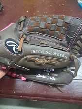 Rawlings WFP120 Girls 12" Fastpitch Softball Glove Right Hand Throw Brown Pink
