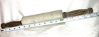 Vintage White Marble Rolling Pin Rustic Rare Wood Handles Baking Kitchen Tool — photo 7